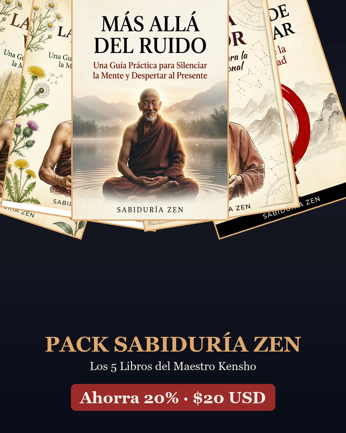 Pack Sabiduría Zen — los 5 libros del Maestro Kensho